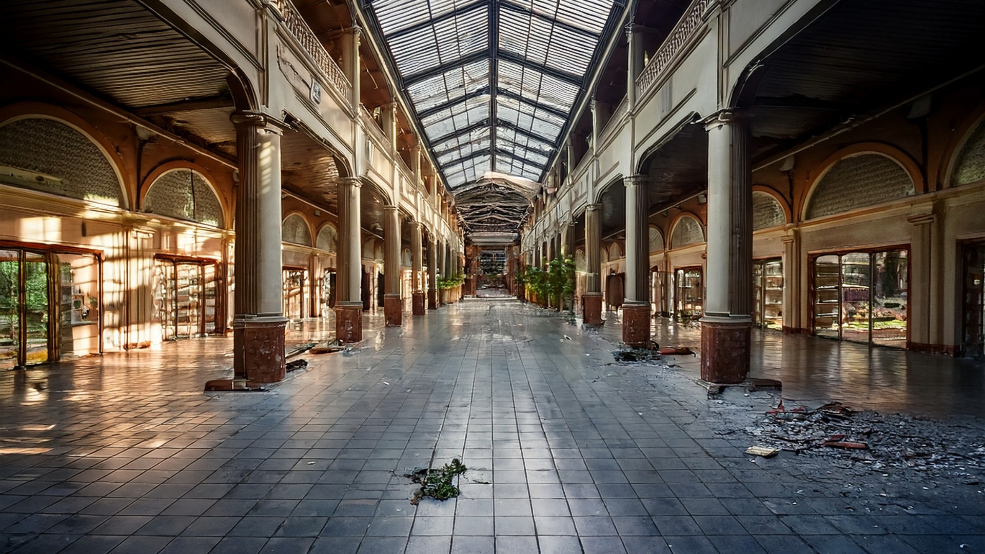 An abandoned mall