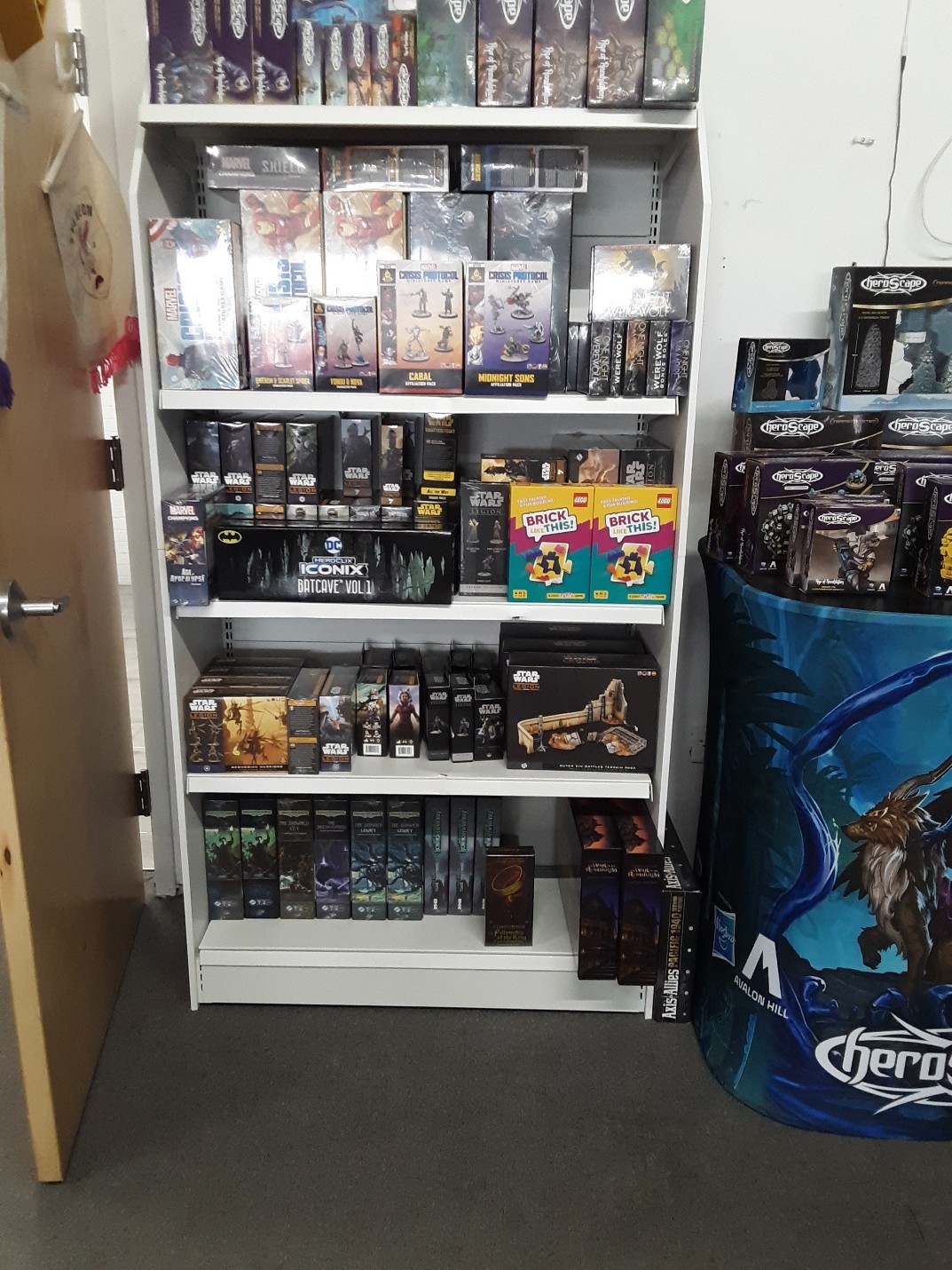 Merchandise inside the Dragon's Hoard store