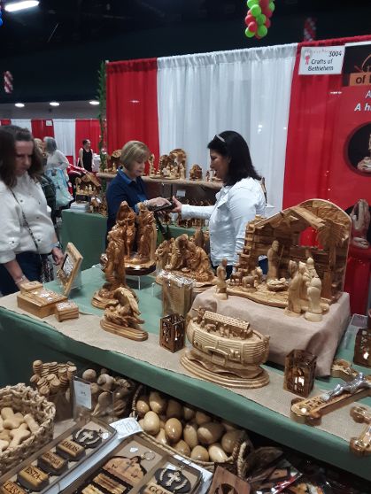 Vendor tables at the Gilmore Shows in Greensboro, NC